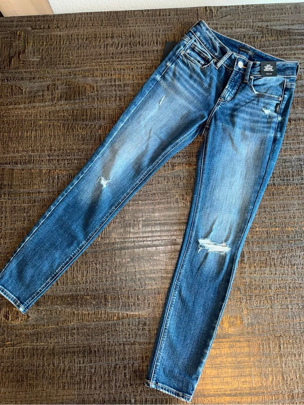 NWT Silver Jeans Co. Suki Curvy Fit Mid Rise Skinny Jeans Size W25 / L29